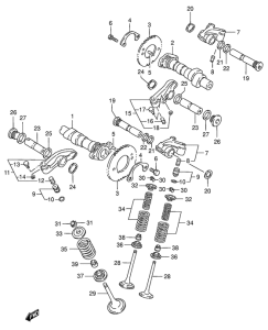 VS1400 Распредвал -клапана