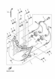 YP400G Headlight assy