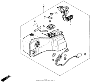 GL1500 Fuel tank set 90