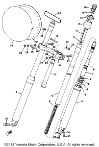 MX250B Передняя вилка