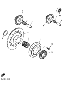 SRX400 Starter clutch outer assy