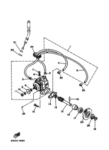 TDR250 Масляная помпа в сборе