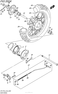 DR-Z70 Переднее колесо