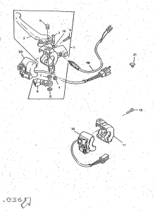 CW50 Handle switch. lever