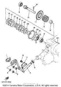 YZ125L Регулятор,вед .звезда