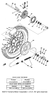 DT175E Переднее колесо