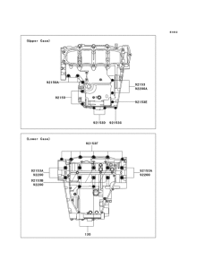 ZX600 Болты крепления картера
