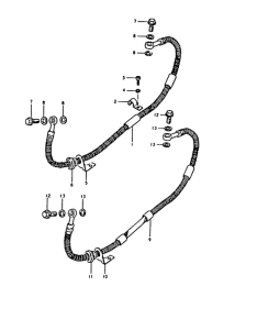 GS1000 Rear barke hose