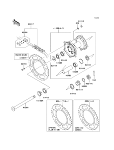  Задняя ступица колеса