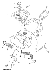 YN100 - kraftstofftank