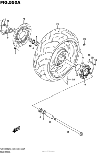 VZR1800BZ Переднее колесо