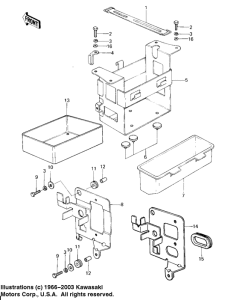 KZ650 Battery case / tool case