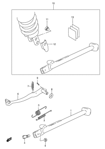 DR650 Подножки
