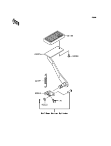 VN1500 Педаль тормоза
