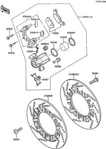 ZX1000 Передний тормоз