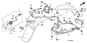 SH125D Заднее крыло