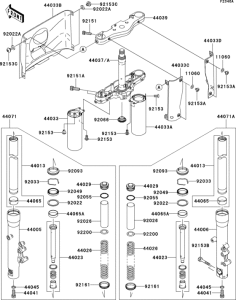 VN1600 Front fork(a7f / a7fa / a8f / a8fa)