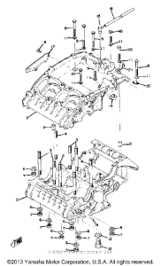 RD250A Картер двигателя