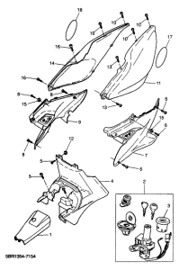 YQ50 Боковые обтекатели