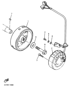YZF600R Генератор