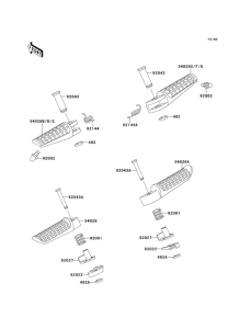 ZX500 Подножки