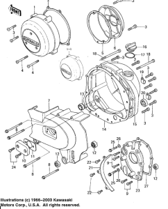 KZ650 Крышки двигателя