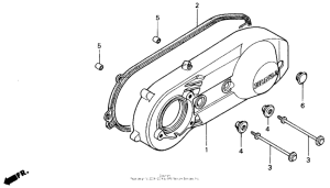 CH250 Крышка картера левая