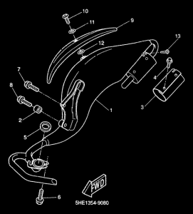 YQ50 Выхлопная система