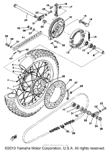 TT500D Переднее колесо