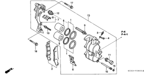 XR250R Передний суппорт