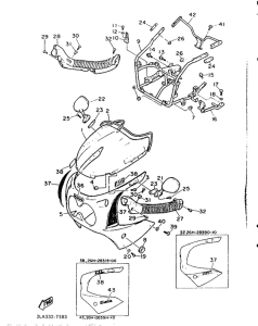 FZR1000 Обтекатель 1