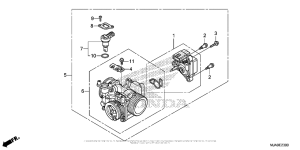 VT750C2B Корпус Дросселя