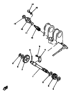 RD250LC Тахометр