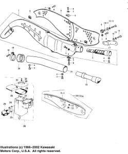 KS125 Air cleaner / muffler