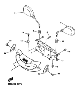 XC125 Обтекатель 1
