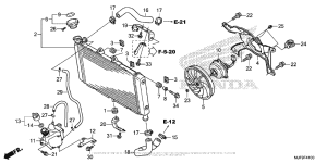 CTX700 DCT Радиатор