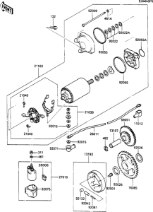 ZX600 Стартер