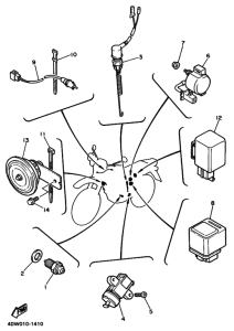 XT400E Электрические детали