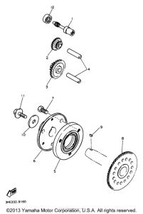YZF600RJC Муфта стартера