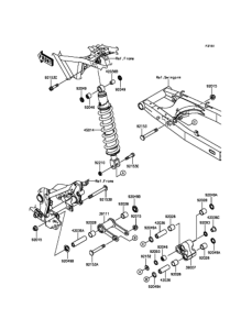 KLX125 サスペンション / ショックアブソーバ