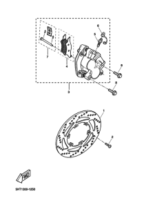 XQ125 Передний суппорт
