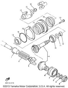 XVZ12TDK Промежуточный ведущий вал