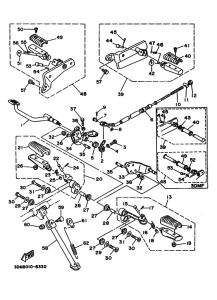 XV250S ｽﾀﾝﾄﾞ. ﾌｰﾄﾚｽﾄ