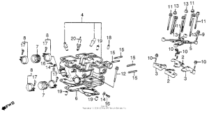 VF1100C Rear cylinder