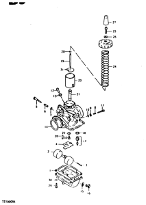 TS100 Carburetor assy