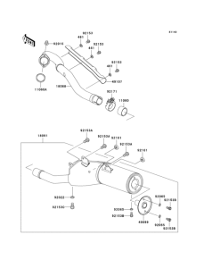 KLX300R Muffler(s)(ca,us)