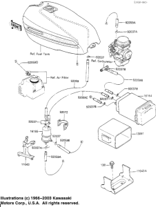 KZ700 Адсорбер с активированным углем в сборе