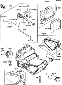 EX500 Воздушный фильтр