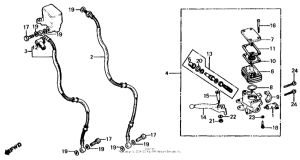 CB650 Front brake master cylinder 80