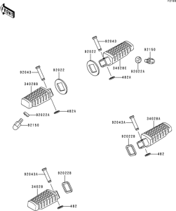 ER500 Подножки